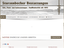 Tablet Screenshot of bestattungen-sturzenbecher.de
